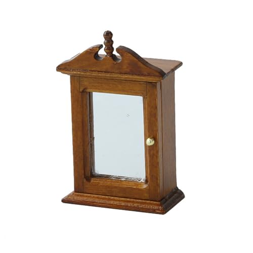 1/12 Skala Dollhouses Miniatur Badezimmerschrank Aufbewahrungsschrank Holzmöbel Für Modellhandwerksprojekt Display von kwoifioy