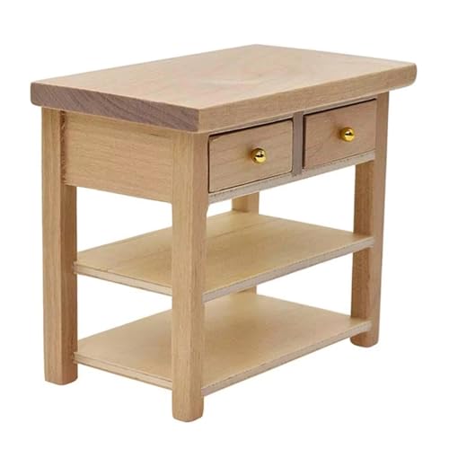 1/12 Skala Dollhouses Miniatur Side Cabinet Storage Unit Perfekt Für Die Verbesserung Der Realistischen Puppenhouses Szenendekoration von kwoifioy