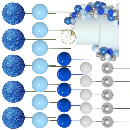 50pieces Cake Decoration Set Runde Toppers Dekorative Vorspeise Picks Party Cake Decors Für Festivalanlass Geeignet von kwoifioy