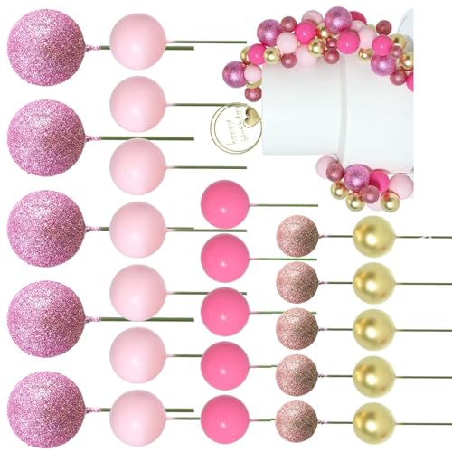 50pieces Cake Decoration Set Runde Toppers Dekorative Vorspeise Picks Party Cake Decors Für Festivalanlass Geeignet von kwoifioy