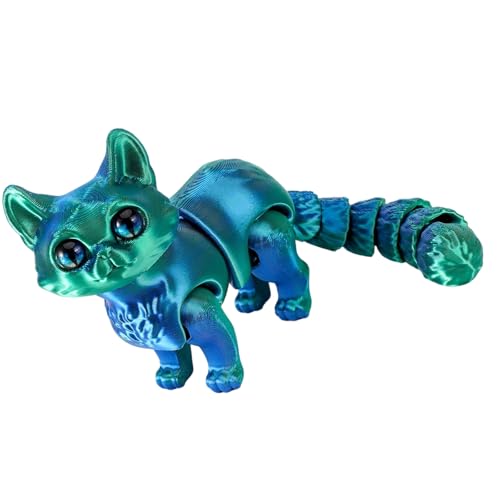 Tragbares Metallic Kätzchen Zappeln Spielzeug Interaktiver Stressabbau Für Kinder Und Erwachsene 3D Druckspleißen von kwoifioy