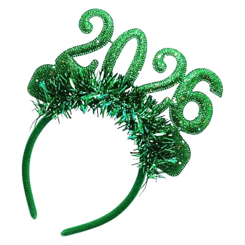 kwoifioy 2026 Themenbezogenes Stoff Haarzubehör Praktische Stirnband Glitzernder Numerisches Design Für Countdown Veranstaltung Family Treffen Kinderfreundlich Festival Haarzubehör von kwoifioy