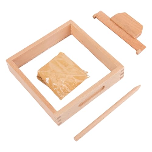 kwoifioy Kreatives Sandzeichnung Tablett Für Kinderbrief Und Zahlenpraxis Mit Wood Pen Ideal Für Frühkindliche Bildungsversorgung von kwoifioy
