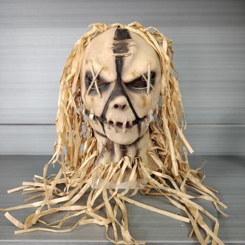 KychenBase Gruselige Halloween Gesichtsbedeckung - Vogelscheuche Maske, Kopfbedeckung und Kostüm für Verkleidung und Cosplay KychenBase Gruselige Halloween Gesichtsbedeckung - Vogelscheuche Maske, Kopfbedeckung und Kostüm für Verkleidung und Cosplay von kychenBase