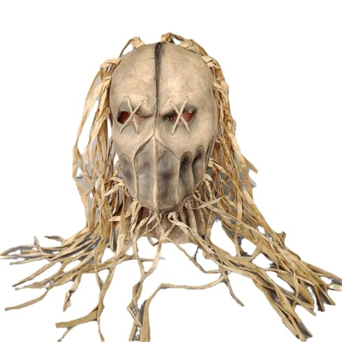 KychenBase Gruselige Halloween Gesichtsbedeckung - Vogelscheuche Maske, Kopfbedeckung und Kostüm für Verkleidung und Cosplay KychenBase Gruselige Halloween Gesichtsbedeckung - Vogelscheuche Maske, Kopfbedeckung und Kostüm für Verkleidung und Cosplay von kychenBase