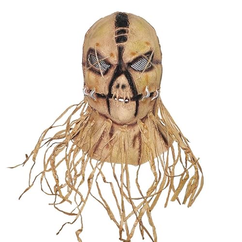 KychenBase Gruselige Halloween Gesichtsbedeckung - Vogelscheuche Maske, Kopfbedeckung und Kostüm für Verkleidung und Cosplay KychenBase Gruselige Halloween Gesichtsbedeckung - Vogelscheuche Maske, Kopfbedeckung und Kostüm für Verkleidung und Cosplay von kychenBase