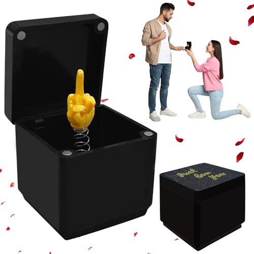 Mittelfinger in einer Box, Mittelfinger-Geschenke, Finger in einer Box, Streichbox, Fingergeschenke, Überraschungs-Finger-Überraschungsbox, interessante Finger-Überraschungs-Geschenkbox für von kykake