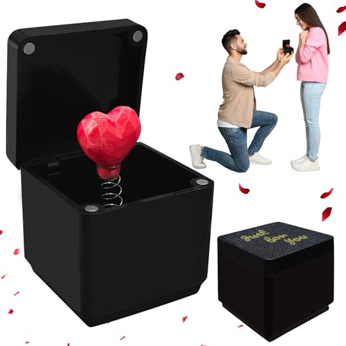 Rotes Liebesherz in einer Box, Mittelfinger-Geschenke, Finger in einer Box, Streich Box, Fingergeschenke, Überraschungs-Finger-Überraschungsbox, interessante Fingerüberraschungs-Geschenkbox für von kykake
