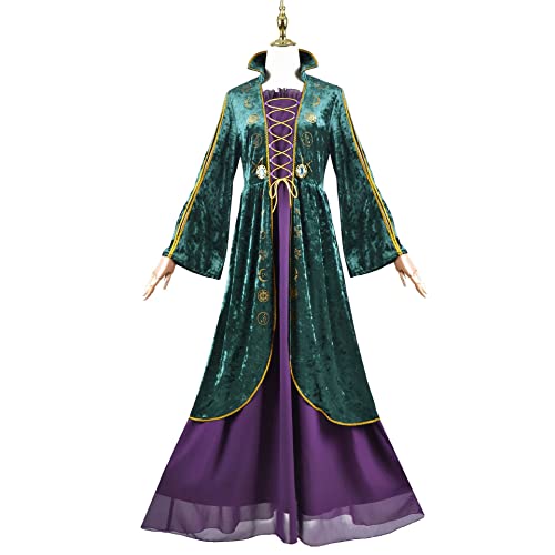 kzytamz Renaissance Kleid Damen Mittelalter Kleid Mittelalter Kostüme Damen Kleid Gothic Retro Kleid Renaissance Prinzessin Cosplay Party Outfit (L,Purple) von kzytamz