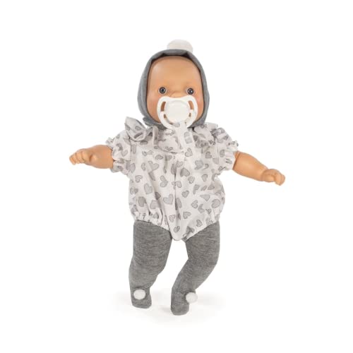 La Nina Pablo Lloron 65122 Babypuppe, 28 cm, Grau von La Nina