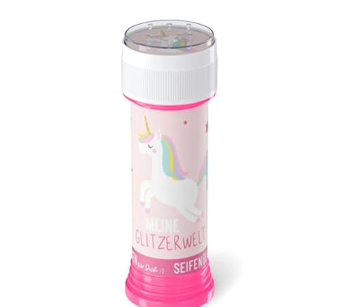 Einhorn Seifenblasen Set für Kinder, Rosa Glitzerwelt Design, mit Schraubverschluss Einhorn Seifenblasen Set für Kinder, Rosa Glitzerwelt Design, mit Schraubverschluss von la vida GmbH