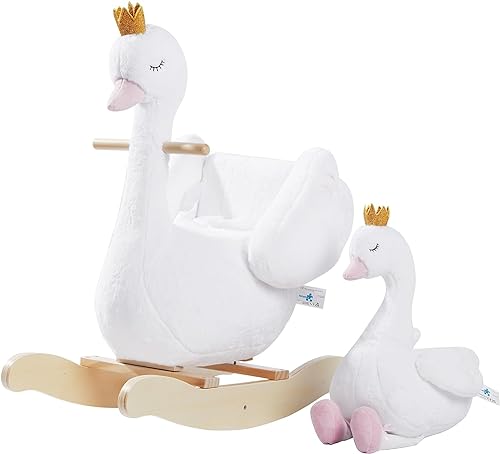 labebe Schaukeltier, Schaukelpferd, Schaukelspielzeug für Kleinkinder, weißer Holz-Schaukelstuhl labebe Schaukeltier, Schaukelpferd, Schaukelspielzeug für Kleinkinder, weißer Holz-Schaukelstuhl von labebe