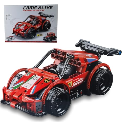 laddutoi Blockbaukasten, Ideal Für Kinder Und Sammler, Rotes Rennauto Mit 215 Teilen, 1:20 Maßstab, Rückzieh-Funktion Und 2-in-1 Kombinierbarkeit Mit laddutoi Blockbaukasten, Ideal Für Kinder Und Sammler, Rotes Rennauto Mit 215 Teilen, 1:20 Maßstab, Rückzieh-Funktion Und 2-in-1 Kombinierbarkeit Mit von laddutoi