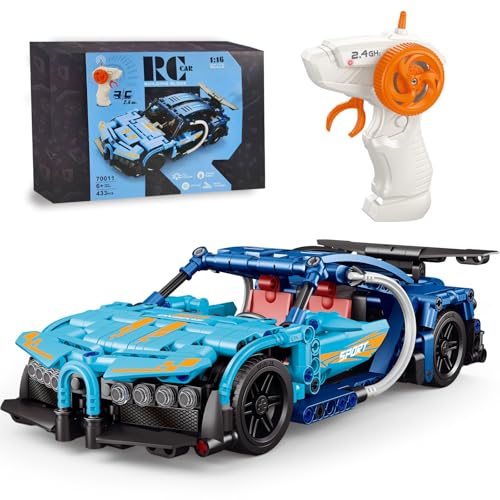 laddutoi RC F1 City Auto ab 12 Jahre kompatibel mit Lego Technic, 433-teiliges 1:16 Blau Modell Mit 2.4G Hz Fernbedienung, Perfektes Geburtstag Geschenk für Kinder ab 10 11 12 13 14 15 Jahren laddutoi RC F1 City Auto ab 12 Jahre kompatibel mit Lego Technic, 433-teiliges 1:16 Blau Modell Mit 2.4G Hz Fernbedienung, Perfektes Geburtstag Geschenk für Kinder ab 10 11 12 13 14 15 Jahren von laddutoi