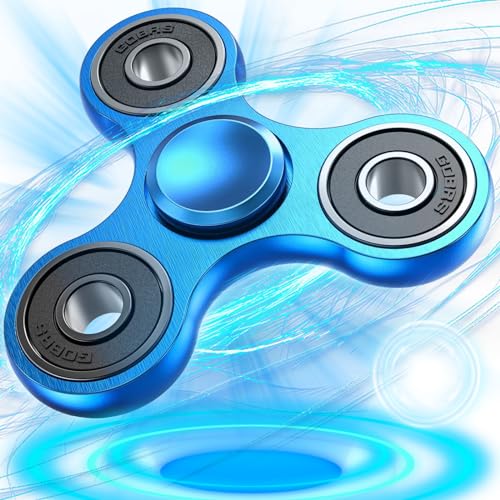 Lankai Fidget Spinner, Fidget Spinner Metall, Mini Spinner Toy, Spinner Spielzeug, Fidget Spielzeug, Fidget Spinner Bulk, Spielzeug Zum Stressabbau Für Erwachsene Und Kinder (Blau) von lankai