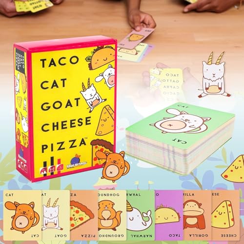 lankai Kartenspiel, Partyspiel, Taco Katze Ziege Käse Pizza, Taco Cat Goat Cheese Pizza, kombinierbare Kinderspiele, 2 bis 8 Spieler, Familienspiel für Kinder und Erwachsene,10-15 Minutes Playing Time lankai Kartenspiel, Partyspiel, Taco Katze Ziege Käse Pizza, Taco Cat Goat Cheese Pizza, kombinierbare Kinderspiele, 2 bis 8 Spieler, Familienspiel für Kinder und Erwachsene,10-15 Minutes Playing Time von lankai
