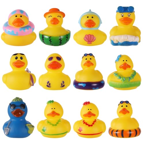 12 Stück Sommer Gummienten, 5,08 cm Lustige Gummi-Enten Gummi-Enten-Ornamente Sommer-Strand-Themenzubehör für Sommer-Party-Dekoration Geburtstagsgeschenk 12 Stück Sommer Gummienten, 5,08 cm Lustige Gummi-Enten Gummi-Enten-Ornamente Sommer-Strand-Themenzubehör für Sommer-Party-Dekoration Geburtstagsgeschenk von lasuroa
