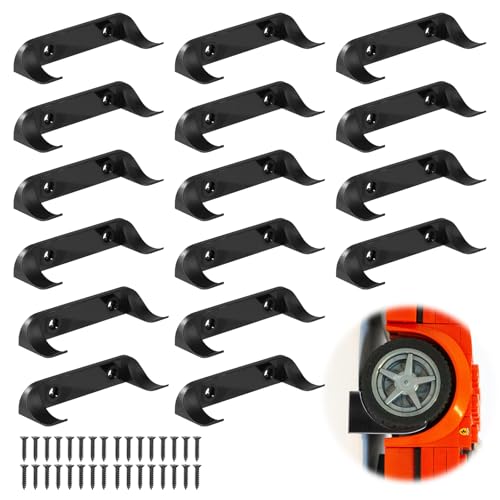 16stk Teiliges Auto-Wandhalterungsdisplay für Autos, Vertikale Autodisplay-Wandhalterung Stabile Wandhalterung für Ziegelmodell-Autodisplay Kompatibel mit Speed Champion 16stk Teiliges Auto-Wandhalterungsdisplay für Autos, Vertikale Autodisplay-Wandhalterung Stabile Wandhalterung für Ziegelmodell-Autodisplay Kompatibel mit Speed Champion von lasuroa