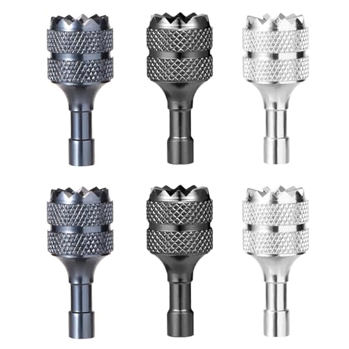 6stk Steuerknüppel, Mini Drohnen Controller Sticks Drohne Joystick Kompatibel Fernbedienung Steuerknüppel mit DJI Mini 3 Pro DJI RC Smart Controller-Zubehör(Silber Schwarz Blau) von lasuroa