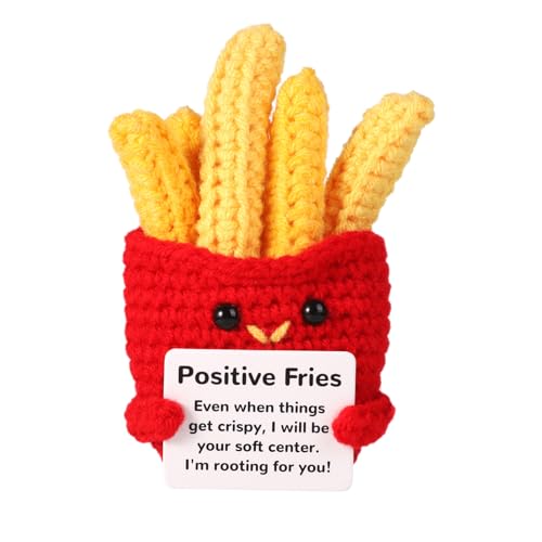 Lustige Positive Pommes, 10cm Positive Kartoffel Süße Häkelpuppe aus Wolle mit Positiver Karte Geschenk zur Emotionalen Unterstützung für Freunde Kinder Urlaub Geburtstag Dekoration Ermutigung Lustige Positive Pommes, 10cm Positive Kartoffel Süße Häkelpuppe aus Wolle mit Positiver Karte Geschenk zur Emotionalen Unterstützung für Freunde Kinder Urlaub Geburtstag Dekoration Ermutigung von lasuroa