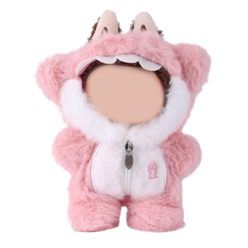 Puppenkleidung, Süße Weiche Ersatz Outfits Modische Kleidungszubehör Sets Passend für 17cm Große Puppen (Pink, Weiß) von lasuroa