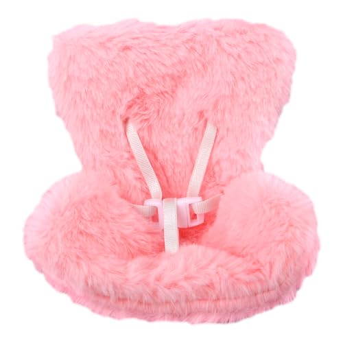 Puppensitz, Plüschpuppensitze mit Clip und Sicherheitsgurt Weiches Dekoratives Kissen Süßes Autoornament und Sammlerstück (Rosa) von lasuroa