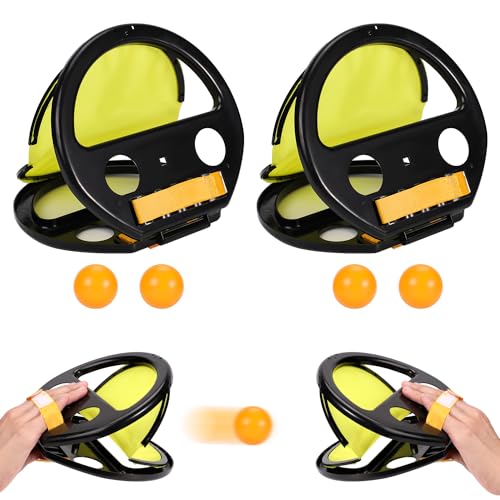 lasuroa 2-Teiliges Toss and Catch Ball Game, Fangball-Spielset Squap-Fangballspiel Pool-Yard-Spiele Wurf- und Fangspiel Interaktive Eltern-Kind-Spiele Teambuilding lasuroa 2-Teiliges Toss and Catch Ball Game, Fangball-Spielset Squap-Fangballspiel Pool-Yard-Spiele Wurf- und Fangspiel Interaktive Eltern-Kind-Spiele Teambuilding von lasuroa
