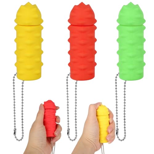 lasuroa 3 Stk Fidget Schlüsselanhänger, Stacheliges Zappelspielzeug gegen Angstzustände Stressabbau und Konzentration Beruhigender Schlüsselanhänger für Erwachsene Büroangestellte Originelle Geschenke lasuroa 3 Stk Fidget Schlüsselanhänger, Stacheliges Zappelspielzeug gegen Angstzustände Stressabbau und Konzentration Beruhigender Schlüsselanhänger für Erwachsene Büroangestellte Originelle Geschenke von lasuroa