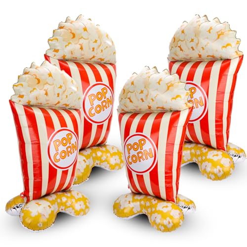 lasuroa 4 Stück 153cm Riesig Luftballons Popcorn, 3D Stehend Folienballon Dekorationen für Karneval Zirkusthema Filmabend Geburtstag Babyparty Popcorn-Bar & Cannes-Party Dekor lasuroa 4 Stück 153cm Riesig Luftballons Popcorn, 3D Stehend Folienballon Dekorationen für Karneval Zirkusthema Filmabend Geburtstag Babyparty Popcorn-Bar & Cannes-Party Dekor von lasuroa