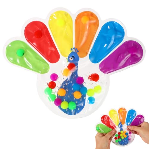 lasuroa Farbsortierspielzeug, Pfauenförmiges Matschiges Montessori Spielzeug Feinmotorik Spiele Vorschulkinder Ernaktivitätsspielzeug für Kleinkinder lasuroa Farbsortierspielzeug, Pfauenförmiges Matschiges Montessori Spielzeug Feinmotorik Spiele Vorschulkinder Ernaktivitätsspielzeug für Kleinkinder von lasuroa