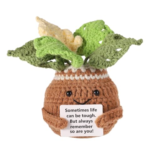 lasuroa Gehäkelte Topfpflanzen, Positiv Gehäkelte Monstera Handgefertigt Positive Kartoffel Sommer Süße Positive Lebenskartoffel Aufmunterungsgeschenke für Die Schreibtischdekoration im Home-Office lasuroa Gehäkelte Topfpflanzen, Positiv Gehäkelte Monstera Handgefertigt Positive Kartoffel Sommer Süße Positive Lebenskartoffel Aufmunterungsgeschenke für Die Schreibtischdekoration im Home-Office von lasuroa