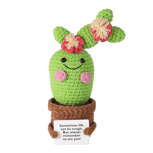 lasuroa Gehäkelter Kaktus, 16,5cm Handgefertigt Positive Kartoffel Niedliche Lustige Positive Puppe Mexikanischer Fiesta-Kaktus Geschenke mit Ermutigungskarte für Erwachsene und Kinderdekoration lasuroa Gehäkelter Kaktus, 16,5cm Handgefertigt Positive Kartoffel Niedliche Lustige Positive Puppe Mexikanischer Fiesta-Kaktus Geschenke mit Ermutigungskarte für Erwachsene und Kinderdekoration von lasuroa