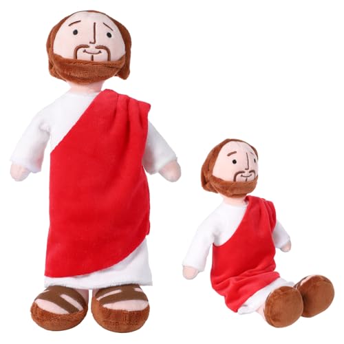 lasuroa Jesus Puppe, Jesus Plüschtier Jesus Christus Plüschtier Jesus Plüschfigur Jesus Plüsch Katholische Weihnachts- und Ostergeschenke lasuroa Jesus Puppe, Jesus Plüschtier Jesus Christus Plüschtier Jesus Plüschfigur Jesus Plüsch Katholische Weihnachts- und Ostergeschenke von lasuroa
