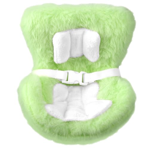 lasuroa Puppenautositz, Süßer Autosofasitz mit Weichen Pelzigen Kissen Lüftungsclip und Desktop-Display-Ornament-Zubehör Geschenken für Blindbox-Puppenfans und -Sammler(Grün) von lasuroa