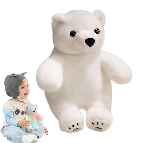 laxreheye Eisbär aus Plüsch, Plüschtier aus Eisbär – Plüschtier mit bunten LED-Lichtern | Heimdekoration Doll Soft, Night Light Wminging Kissen, laxreheye Eisbär aus Plüsch, Plüschtier aus Eisbär – Plüschtier mit bunten LED-Lichtern | Heimdekoration Doll Soft, Night Light Wminging Kissen, von laxreheye