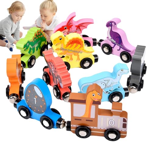 laxreheye Zugset für Kinder, magnetisches Holzzug Spielzeug - Cartoon Kids Interactive Toys,Kinderlernwerkzeuge, frühe Bildungshilfe für Zuhause, Kindergarten, Versammlung laxreheye Zugset für Kinder, magnetisches Holzzug Spielzeug - Cartoon Kids Interactive Toys,Kinderlernwerkzeuge, frühe Bildungshilfe für Zuhause, Kindergarten, Versammlung von laxreheye