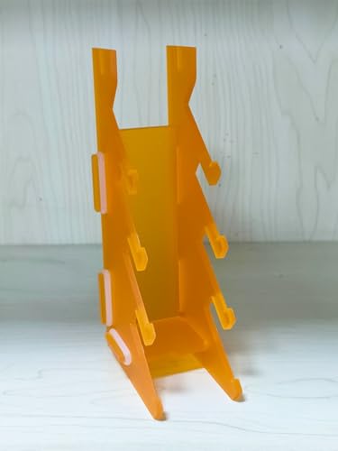 LEEFAI Pro Fingerboard Racks Displyer-Fingerskate Board Holder -Quality Acrylic-Color (Orange) von leefai