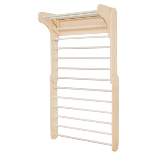 leg&go Kletterdreieck - Schwedische Leiter 2 in 1 Kletteraktivitätsset für Kleinkinder (Naturholz) von leg&go