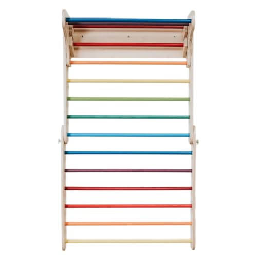 leg&go Kletterdreieck - Schwedische Leiter 2 in 1 Kletteraktivitätsset für Kleinkinder (Regenbogen) von leg&go
