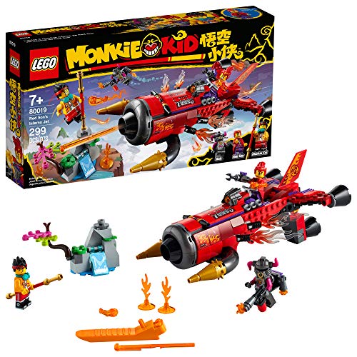 LEGO Monkie Kid Red Son’s Inferno Jet 80019 Building Kit (299 Pieces) von LEGO