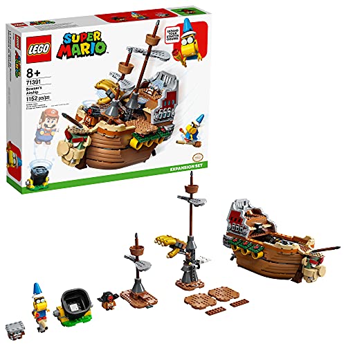 LEGO Super Mario Bowser’s Airship Expansion Set 71391 Building Kit; Collectible Build-Display-and-Play Toy for Kids, New 2021 (1,152 Pieces) von LEGO