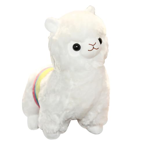 legtovt Alpaca Plüschspielzeug gefülltes Tier Plüsch weiche Flauschige Lama -Kuschelkissen Xsmas Geschenk für Kinder Weiß von legtovt