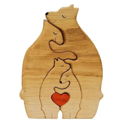 lehua HolzbäRen-Familienstatue, Familien-Kunst-Puzzle, Desktop-Ornament, Familien-Puzzle, Heimdekoration, Muttertagsgeschenk, B lehua HolzbäRen-Familienstatue, Familien-Kunst-Puzzle, Desktop-Ornament, Familien-Puzzle, Heimdekoration, Muttertagsgeschenk, B von lehua
