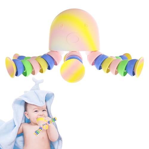 Oktopus-Spielzeug zum Stressabbau | Süße Fidget Squishy Balls mit LED-Licht - Buntes sensorisches Spielzeug, inspirierendes Fidget-Spielzeug zum Stressabbau, für Erwachsene von lencyotool
