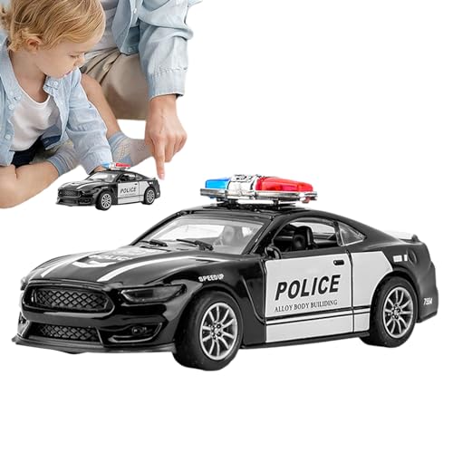 lencyotool Fahrzeuge zurückziehen - Rollenspiel-Streifenpolizisten-Spielfahrzeug - Kleinkindspielzeug für Kinder im Alter von 3–8 Jahren, Jungen und Mädchen von lencyotool