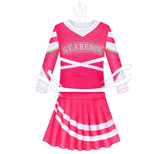 lencyotool Kostüme für Mädchenpartys | Atmungsaktives Zombies-Cheerleader-Kostü für Mädchen und Frauen - Mädchen Zombies Kostü Cosplay Outfits für Halloween von lencyotool