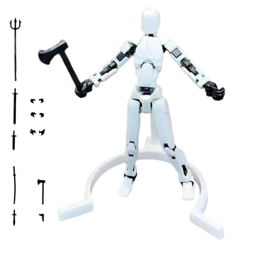 lencyotool Roboter-Actionfigur,Mehrgelenk-Actionfiguren | 3D-Druck mehrgelenkiger beweglicher Roboter - Artikulierte, einzigartige Sammlerstücke für Spieleliebhaber, Geburtstags-Ostereier-Korbfüller von lencyotool