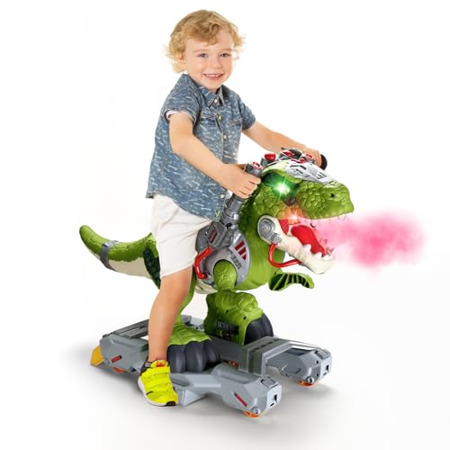 lerrbo Kinder Fahrzeuge in Dinosaurier-Design, elektrische Fahrzeuge für Kleinkinder mit Musik, Licht und RauchEffekt, Tretroller für Vorschulkinder lerrbo Kinder Fahrzeuge in Dinosaurier-Design, elektrische Fahrzeuge für Kleinkinder mit Musik, Licht und RauchEffekt, Tretroller für Vorschulkinder von lerrbo