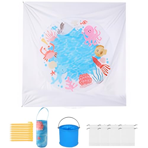 lerwliop Faltbares Planschbecken für Babys und Stranddecke, Baby Planschbecken, Strandpfützenbecken, Kleinkinder, 2 N 1, Kinderpools, Quadrat, 2 m x 2 m lerwliop Faltbares Planschbecken für Babys und Stranddecke, Baby Planschbecken, Strandpfützenbecken, Kleinkinder, 2 N 1, Kinderpools, Quadrat, 2 m x 2 m von lerwliop
