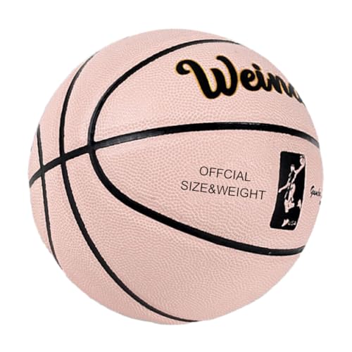 lerwliop Geeignet für Spieler Aller Spielstärken. Rutschfester Trainingsbasketball Nr. 7 Basketball Keine Verformung Trainingsbasketball PVC, Rosa von lerwliop